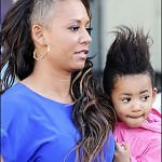 mel b undercut mel b out shopping with daughter angel