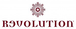 Rev Logo Above Burgundy