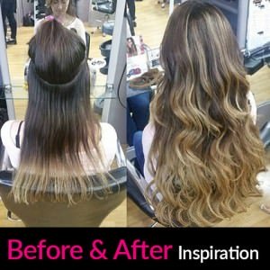 hair extensions-before-after