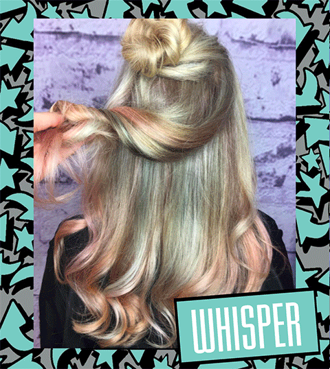 City beats by Redken rainbow hair colour gif